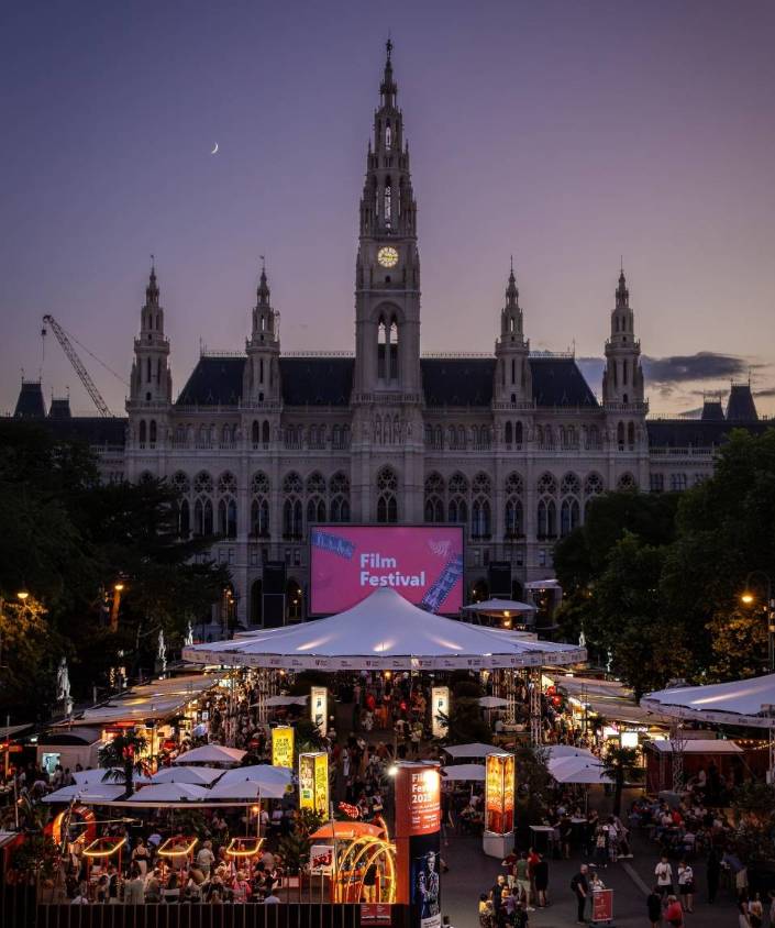 Open-air cinema in Vienna