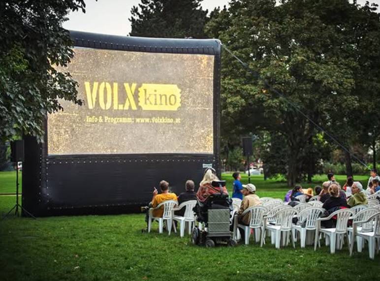 Open-air cinema in Vienna