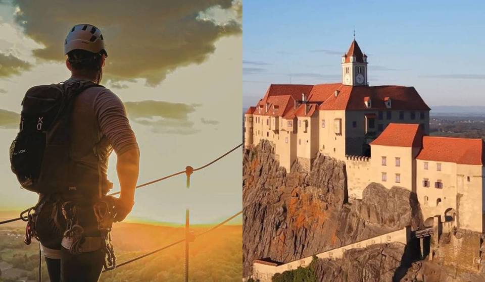 Nur 2 Stunden von Wien: Erklimme die größte Festungsanlage der Steiermark auf einem 482 Meter hohen Vulkanfelsen mit 3 Burg-Museen, Greifvogelshow und einem Klettersteig