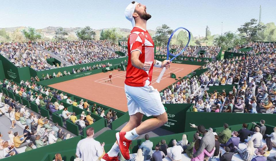 The wait is over: After 18 years, Vienna is finally hosting a Davis Cup match again—top-tier tennis awaits you at the pop-up stadium!