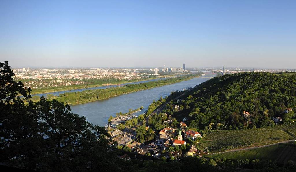 The view from the Leopoldsberg after the Nasenweg