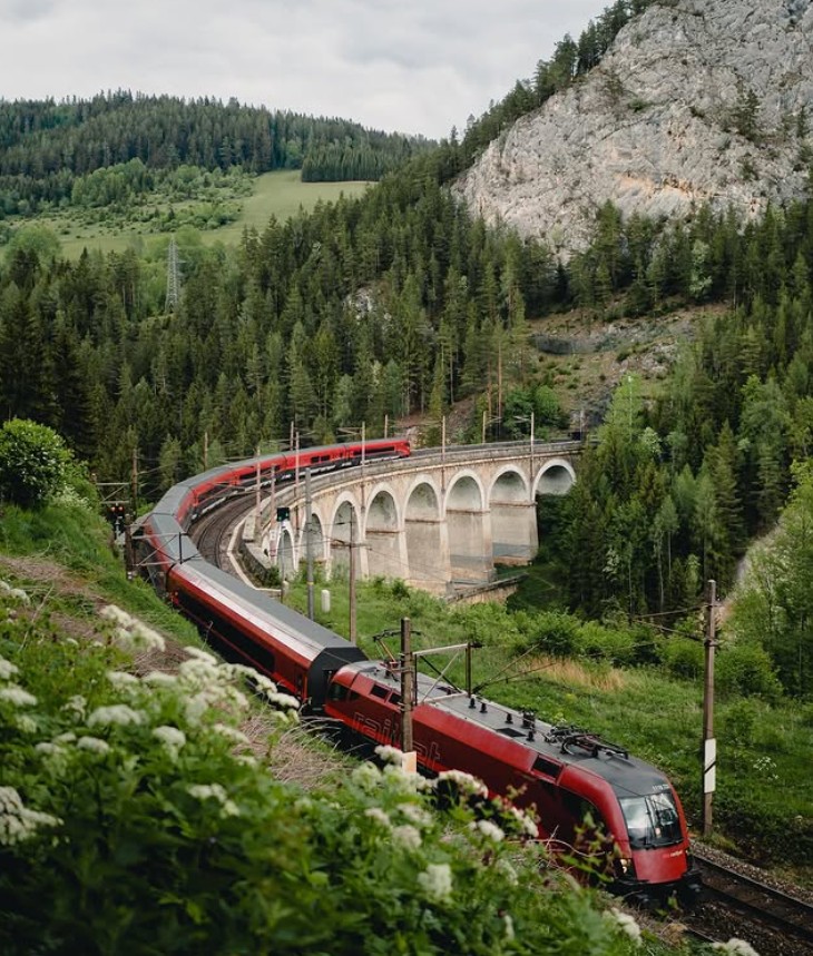 The spectacular Semmering Railway