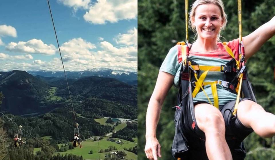 Nur knapp  2 Stunden von Wien entfernt mit 120 km/h im Tiefflug: Erfahre alles über dieses rasante Flugabenteuer auf 1,4 Kilometern Länge in Niederösterreich