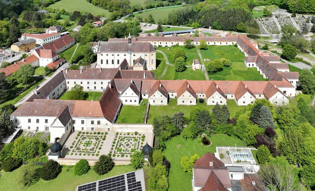 Das Kartause Mauerbach von oben.