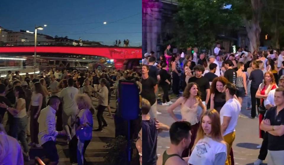 Erlebe einen kostenlosen Freiluft-Tanzkurs: Zweimal pro Woche finden mitten in Wien komplett kostenlose Tanz-Parties auf offener Straße am Donaukanal statt