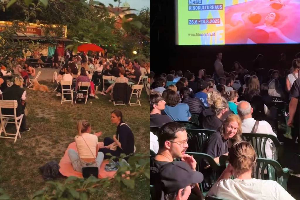 Right in the heart of Vienna: Learn more about the open-air cinema in this hidden natural garden, which still cranks films by hand and looks like something out of a fairy tale