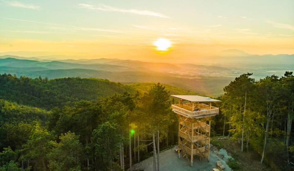 Rund 1,5 Stunden von Wien entfernt steht dieses 15 Meter hohe Gemeinschaftsprojekt, das ihr nach einer Wanderung durch das Rosaliengebirge erklimmen könnt