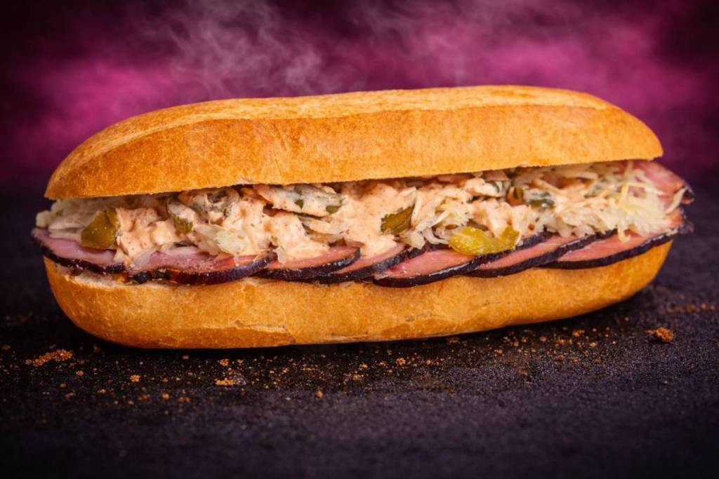The Piggy Blinders sandwich at Full Metal Bistro