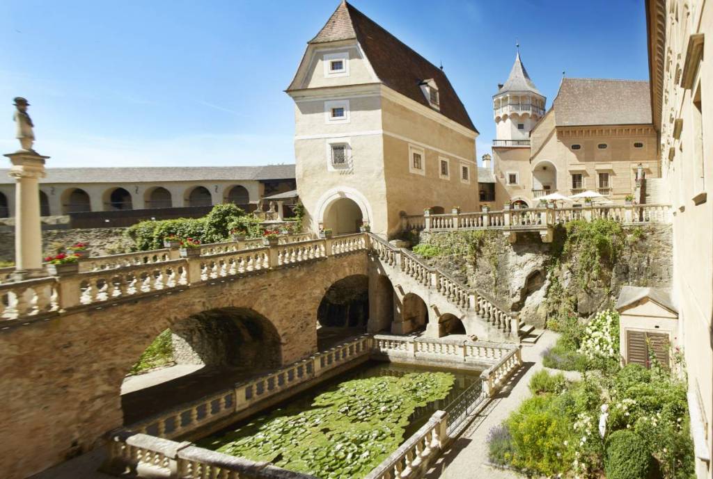 Der Burghof von Schloss Rosenburg
