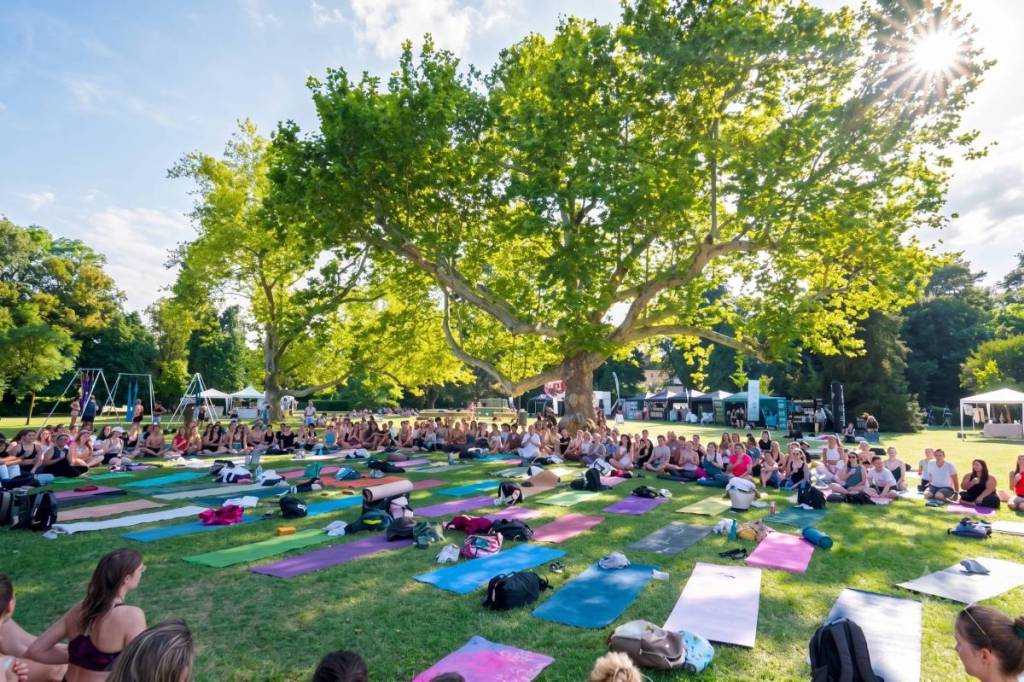 Discover this massive open-air weekend for yoga, meditation, ice bathing, and mindfulness right in the heart of Vienna, in a Viennese palace garden