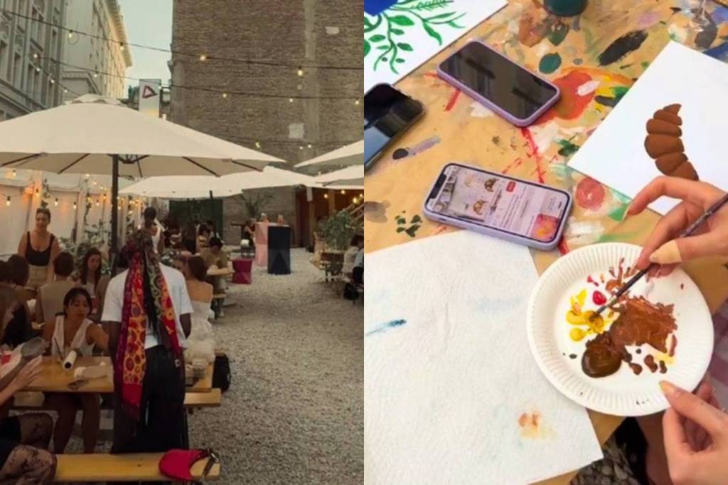 Right in the heart of Vienna, you’ll find this new Viennese backyard hangout where you can not only enjoy drinks but also get creative painting canvases