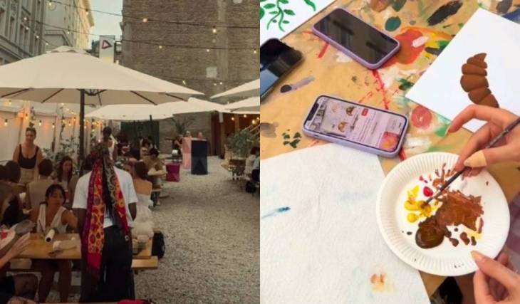 Mitten im Herzen von Wien findest du diesen neuen Wiener Hinterhof-Treffpunkt bei dem du nicht nur Drinks bekommst, sondern auch kreativ wirst beim Bemalen von Leinwänden