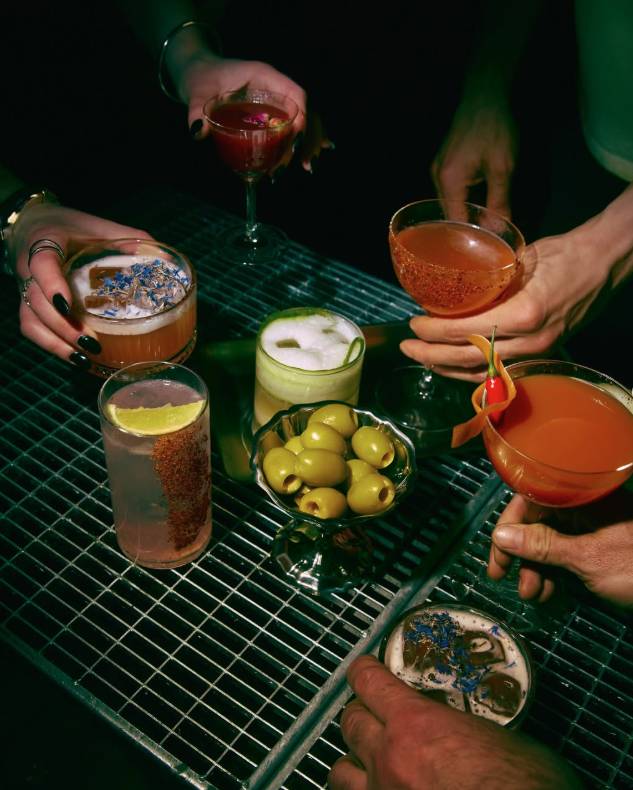 Delicious cocktails at the Weltraum Bar in Vienna