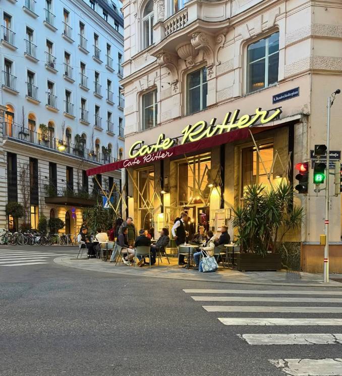 The Café Ritter coffeehouse in Mariahilf