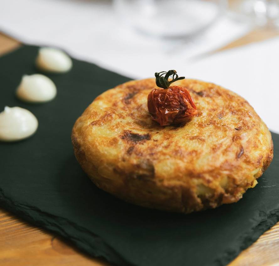 Perfekte Tortilla de Patata im Tapas Restaurtan Paco.