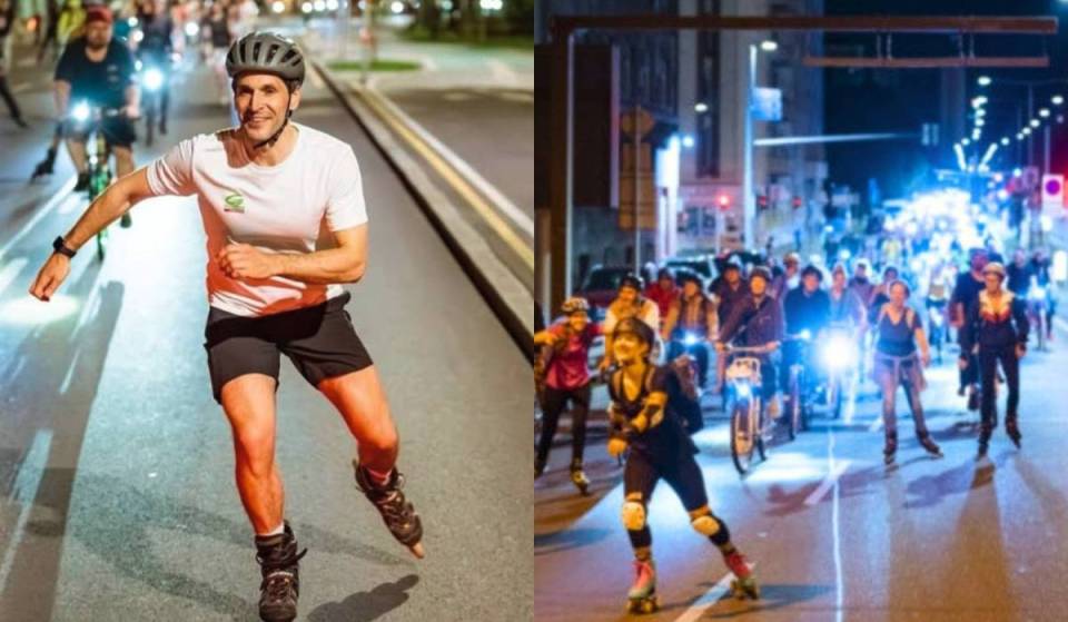 Nehme bei diesem Inlineskate-Event mit 3.000 Menschen auf Rollen teil und fahre jede Woche als kostenloses Workout durch Wien