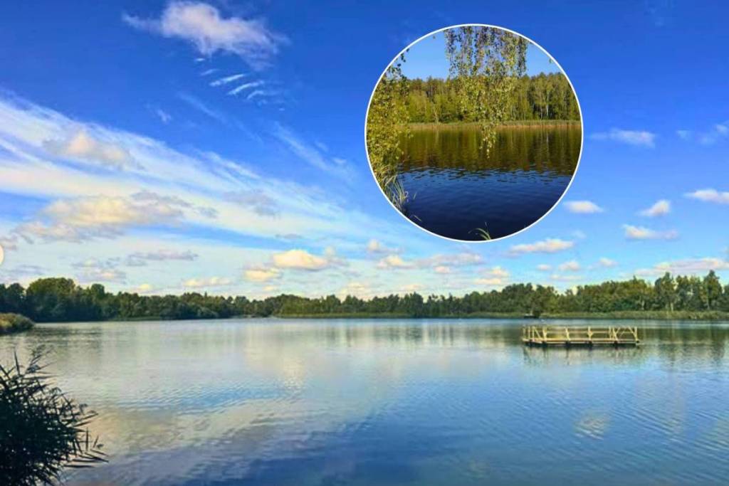 Entdecke nur 90 Minuten von Wien diese kühle Oase in diesem ehemaligen Tagebau, der heute ein geheimer klarer Badesee ist mit türkisenem Wasser und Wasserski