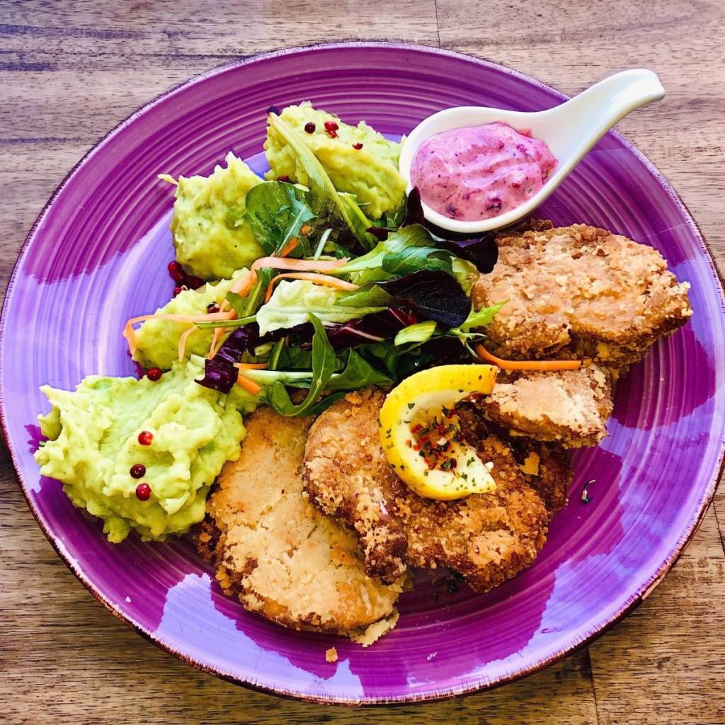 Delicious vegan dishes at Café Harvest in Vienna