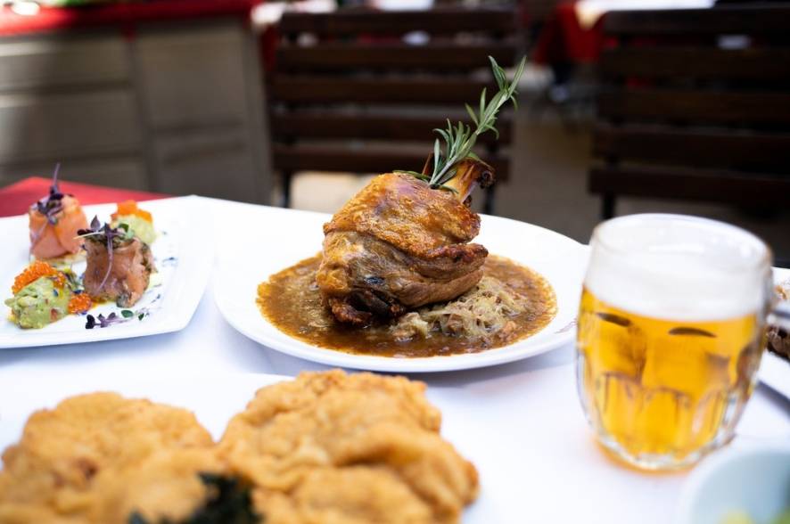 Delicious dishes at Vienna’s oldest tavern, the Griechenbeisl