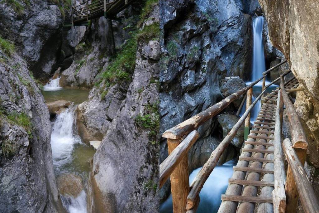 Wunderschöne Steigen durch die Bärenschutzklamm