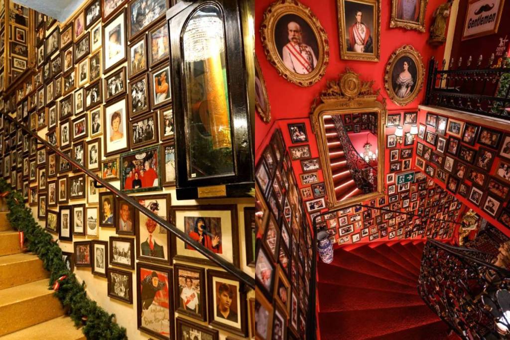 The legendary photo walls of the Marchfelderhof