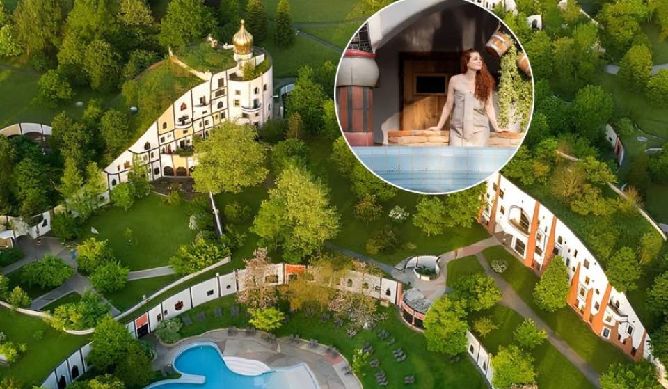 Just 1.5 hours from Vienna lies this vast, sustainable thermal village with hot healing springs from a depth of 3,000 meters and fairy-tale architecture by the Viennese artist Hundertwasser
