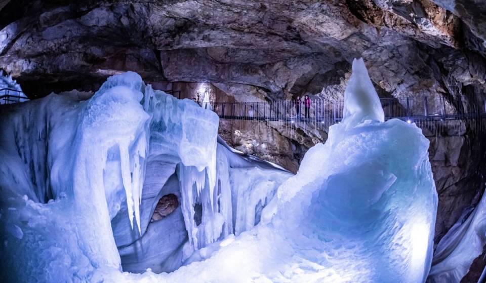Just under 3 hours from Vienna, 30 meters below ground, this year-round ice cave awaits at -2 °C, featuring 9-meter-high ice formations