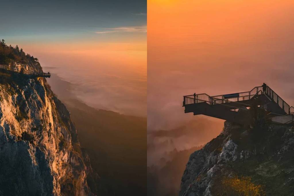 Entdecke nur 45 Minuten von Wien diese freischwebende Aussichtsplattform auf 900 Metern Höhe für euren nächsten Naturausflug