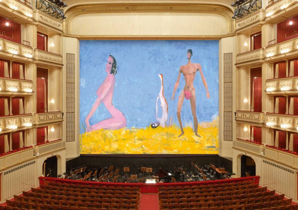 In der Saison 2009 hing ein Gemälde von Franz West in der Staatsoper für das Projekt Eiserner Vorhang
