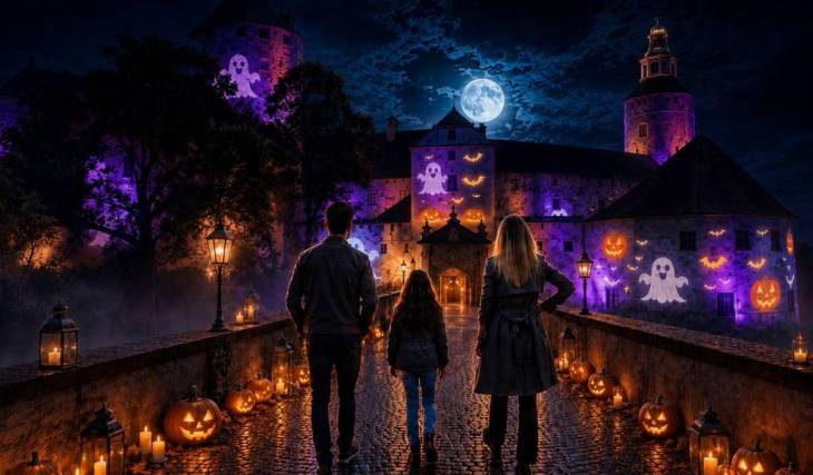 1.5 hours from Vienna), you’ll discover a Halloween light show for the whole family at this spooky castle