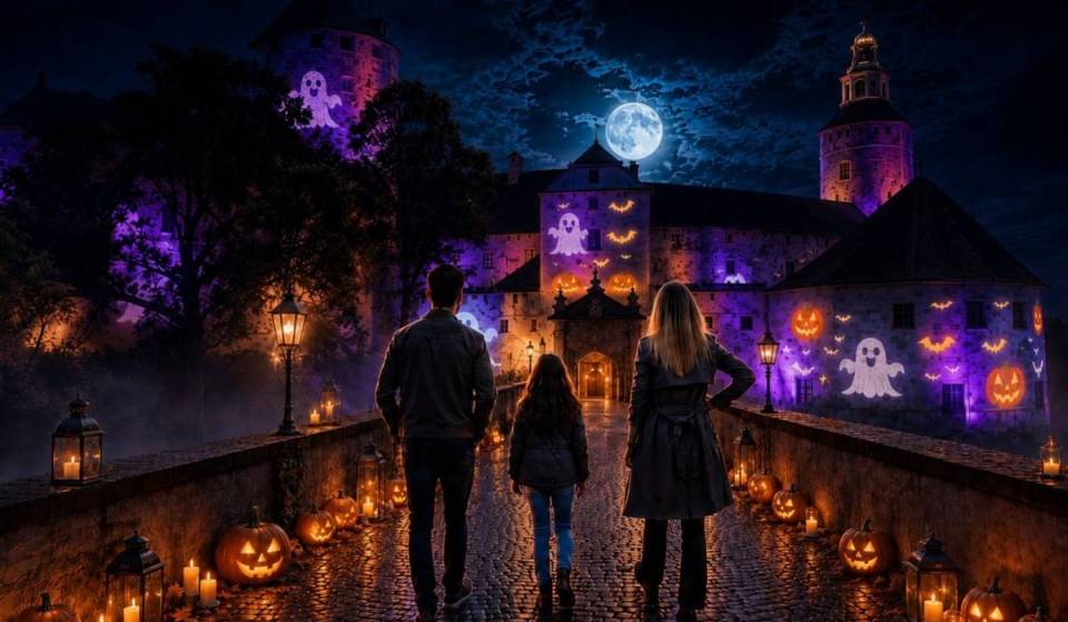 1,5 Stunden von Wien entfernt entdeckt ihr auf dieser schaurigen Burg ein Halloween-Lichtspektakel für die ganze Familie