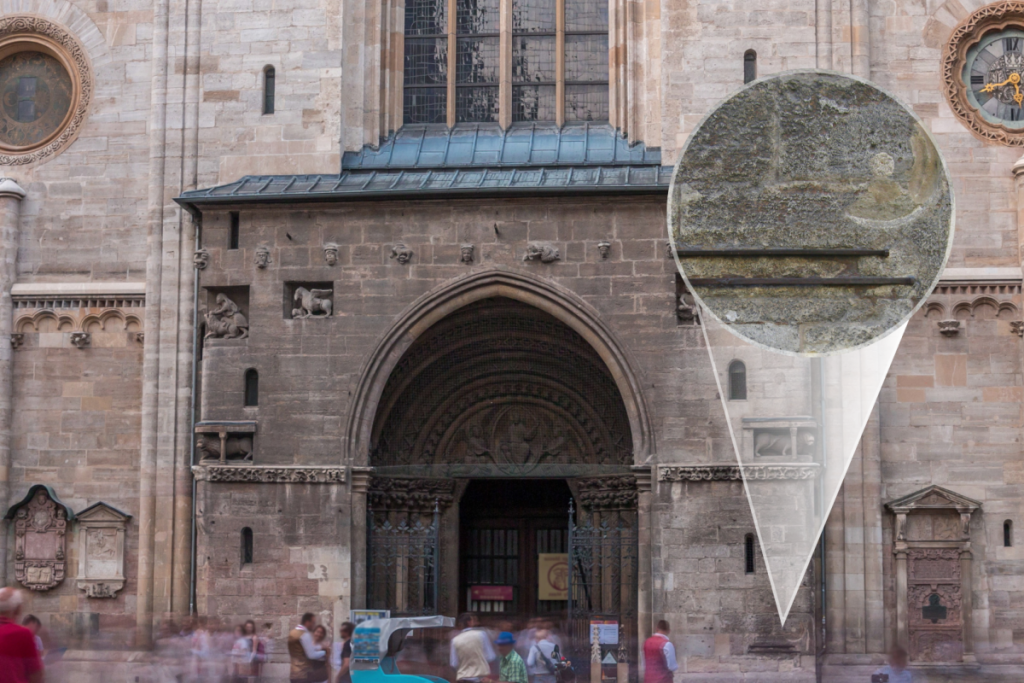Die Legende des Tuchmaß und Brotmaß am Stephansdom