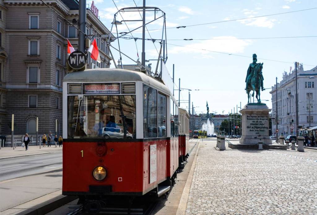 The historic tram that travels through the city on Heritage Day