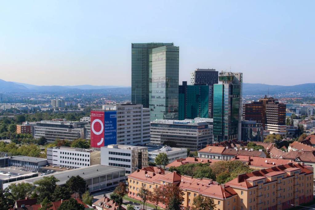 The view from the water tower in Favoriten