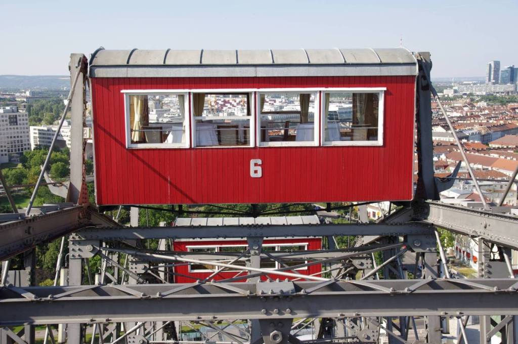 Eine Gondel des Wiener Riesenrad