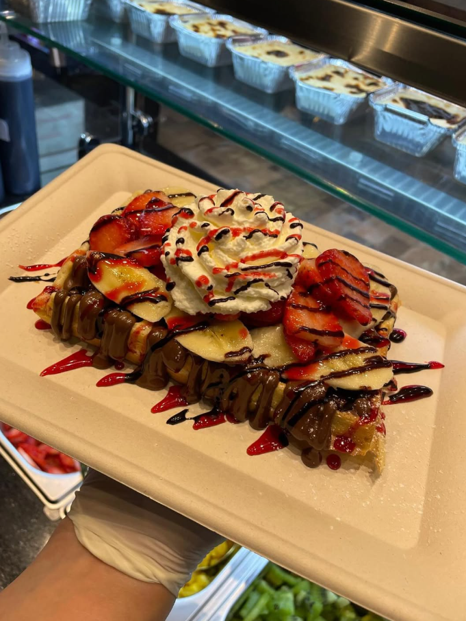 Eine beliebte Nachspeise sind die Waffeln bei Waffle Lab