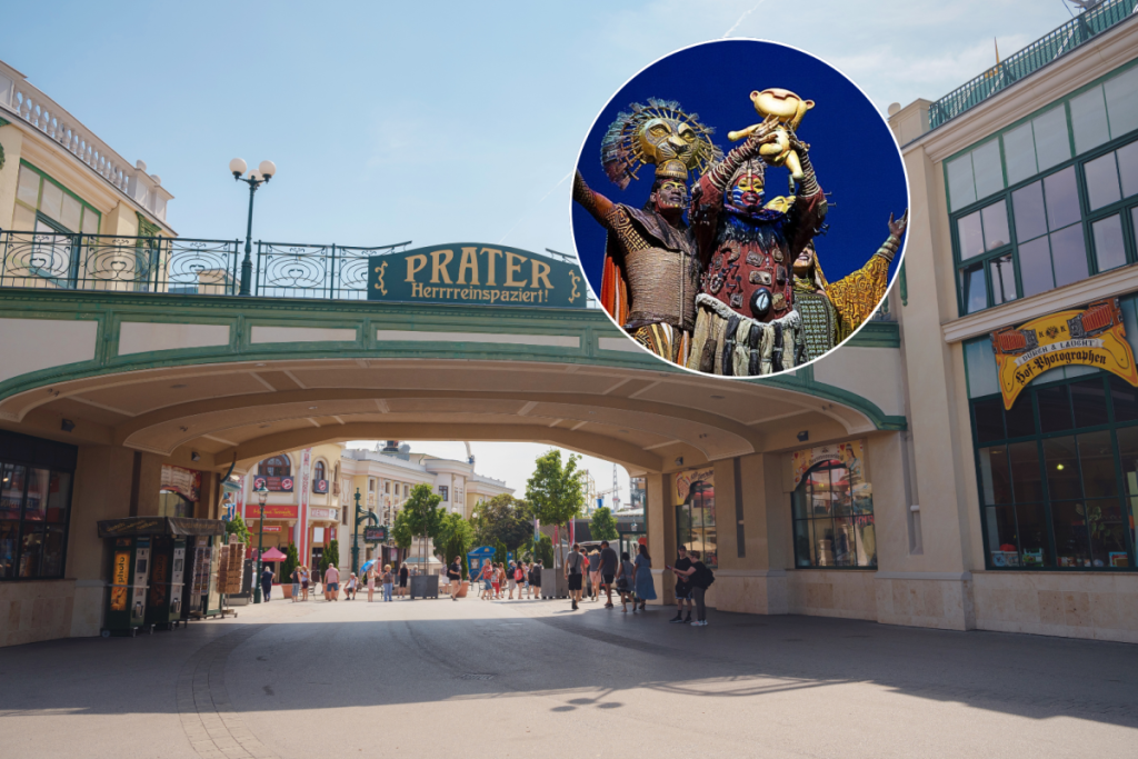 1766 öffnete Joseph II. den Wienern sein Jagdrevier für Kasperltheater; 1945 erstand der niedergebrannte Wurstelprater wieder auf, 261 Jahre später holt ein 100-Millionen-Neubau Disneys „Der König der Löwen“ hier her