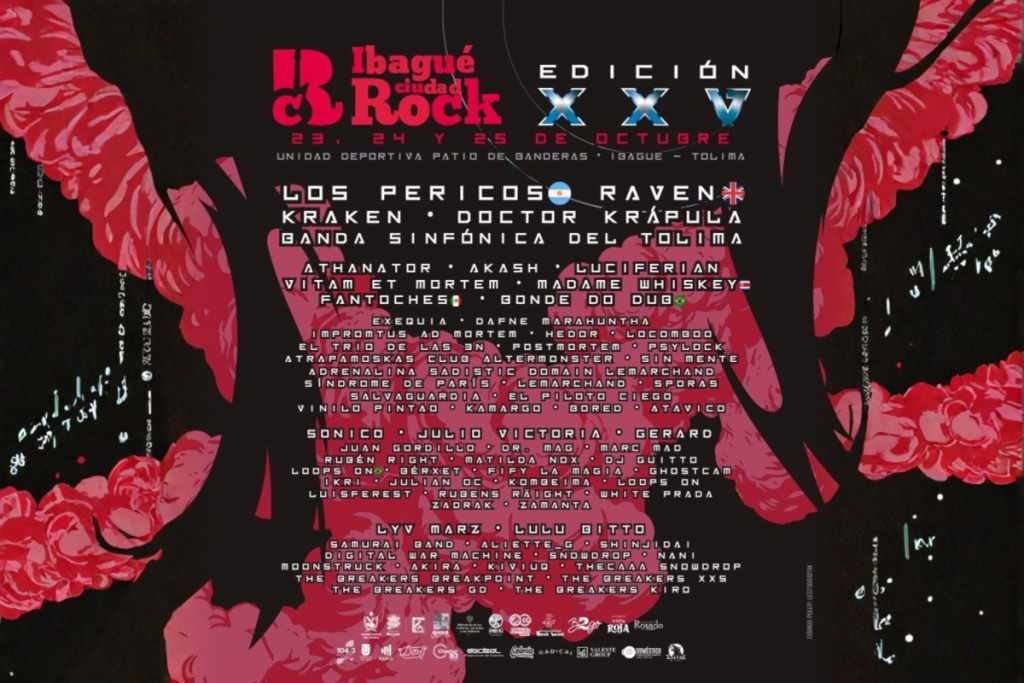 “Ibagué Ciudad Rock 2026”: el festival celebra sus 25 años con Los Pericos, cultura geek y fiesta electrónica