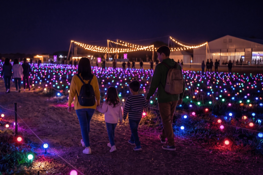 “Festival Brilla 2026”: el espectáculo nocturno de luz y tecnología que se tomará Bogotá con flores gigantes y dinosaurios