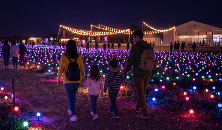 “Festival Brilla 2026”: el espectáculo nocturno de luz y tecnología que se tomará Bogotá con flores gigantes y dinosaurios