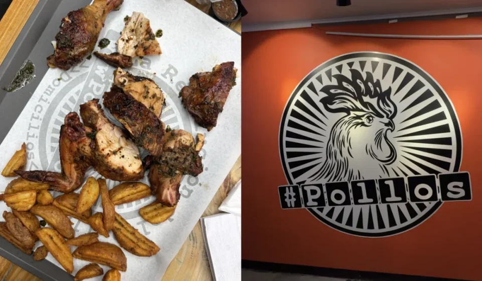 Pollo aplastado al carbón en Hashtag Pollos de Bogotá